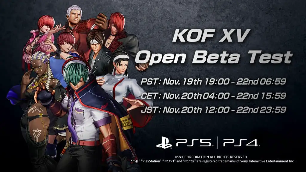 The King of Fighters XV beta artwork