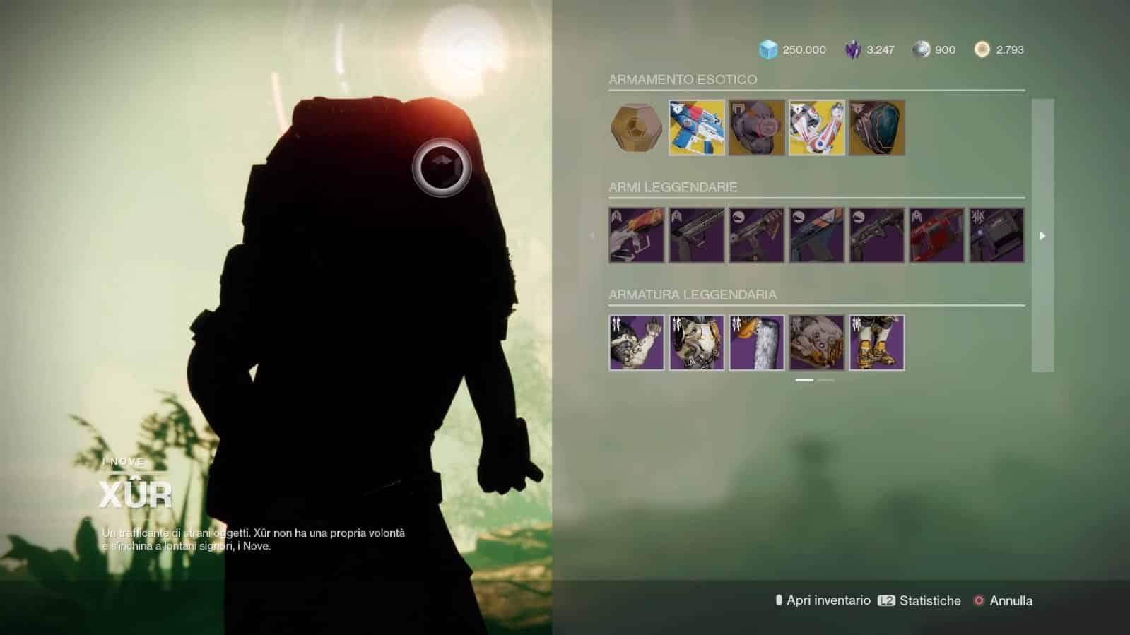 Destiny 2: guida alla location di Xur e alle esotiche della settimana (12-16 novembre)