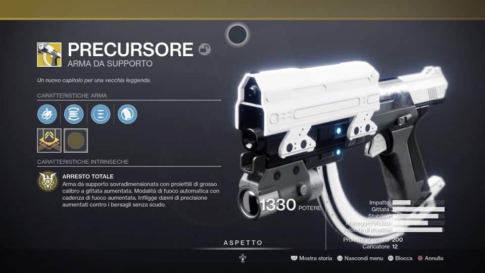 Destiny 2: guida per ottenere l'arma da supporto Precursore 1