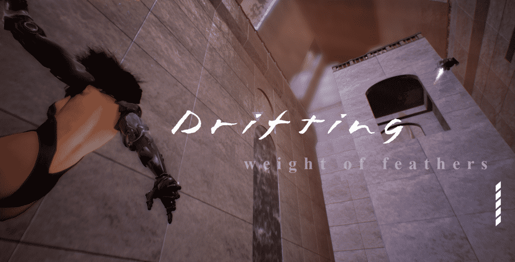 Drifting: weight of feathers artwork