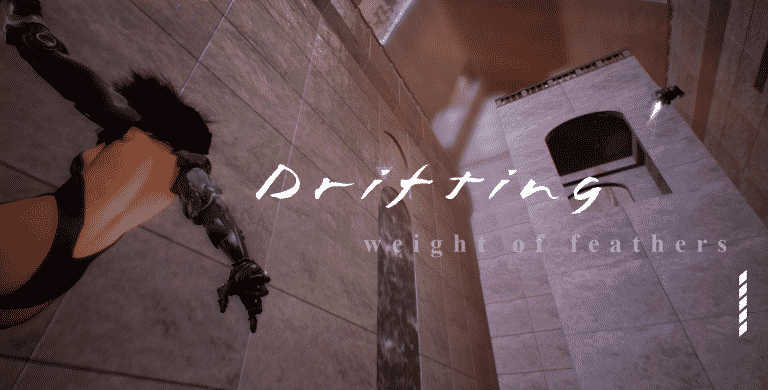 Drifting: weight of feathers artwork