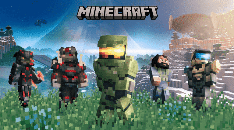 Minecraft celebra halo infinite con una serie di skin