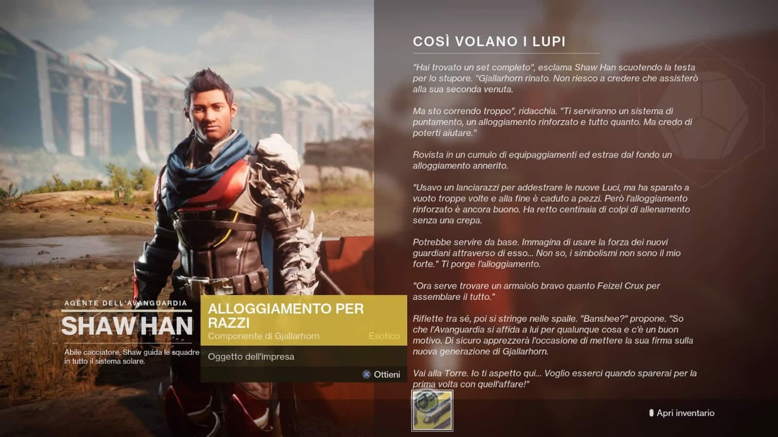 Destiny 2: guida all'ottenimento del Gjallarhorn