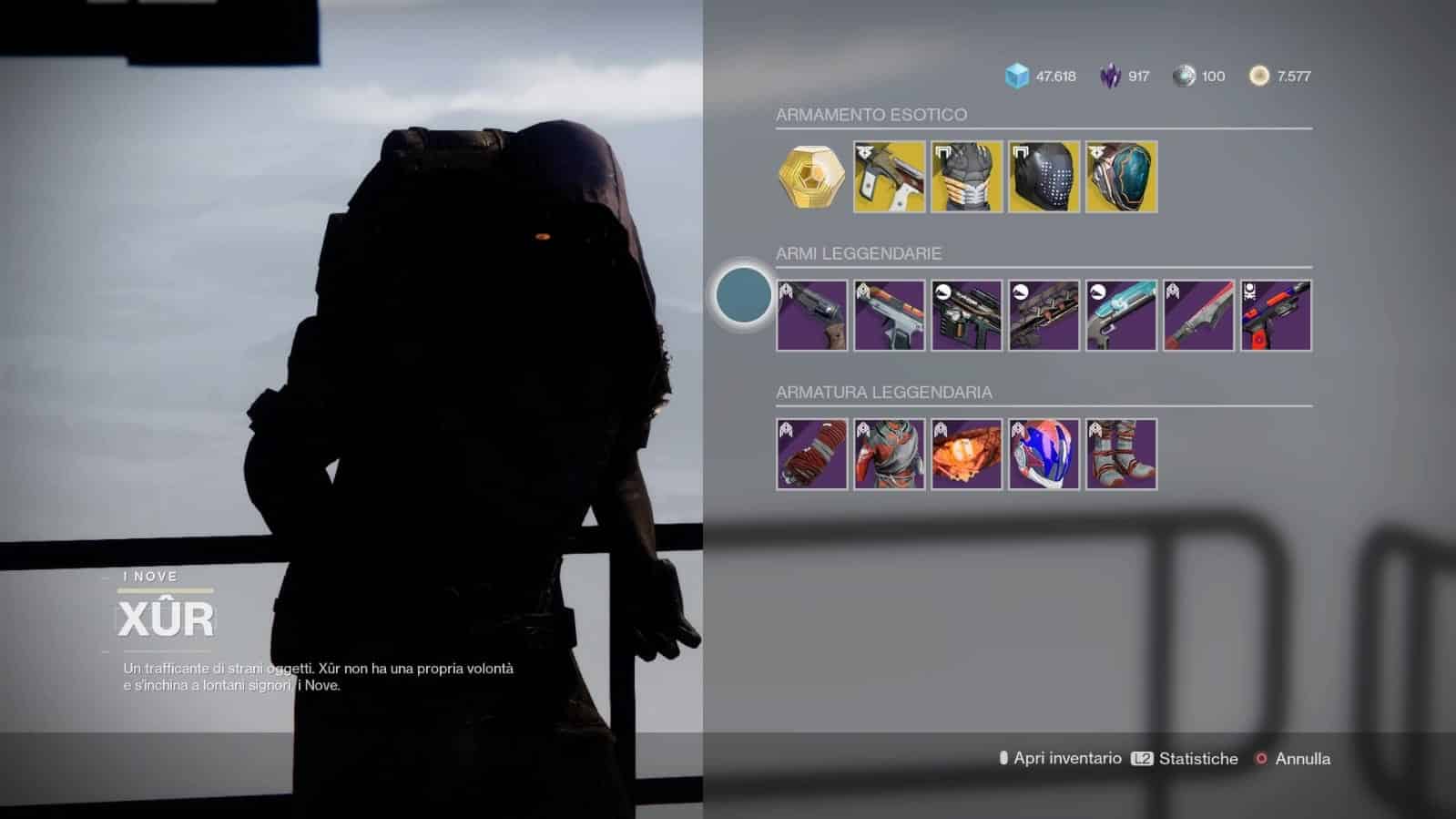 Destiny 2: guida alla location di Xur e alle esotiche della settimana (3-7 dicembre)