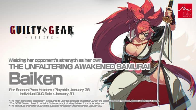 Guilty gear strive: ecco il trailer di baiken!