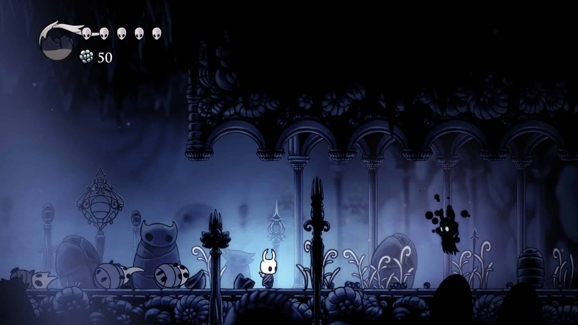 Il cavaliere di Hollow Knight ed il proprio spettro