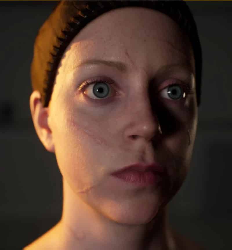 Senua's Saga: Hellblade 2, due foto del modello di Senua in lavorazione