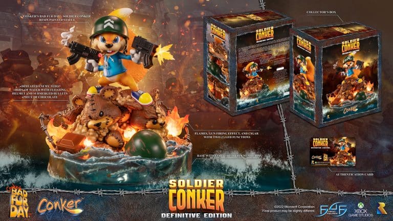 First 4 figures: arriva una statua di soldier conker