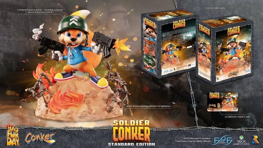 soldier conker Conker's Bad Fur Day first 4 figures