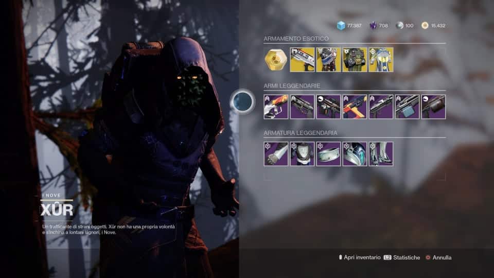 Destiny 2: guida alla location di Xur e alle esotiche della settimana (14-18 gennaio)