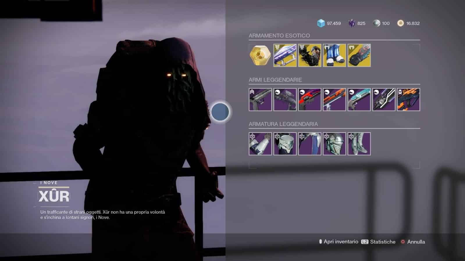 Destiny 2: guida alla location di Xur e alle esotiche della settimana (28 gennaio-1 febbraio)