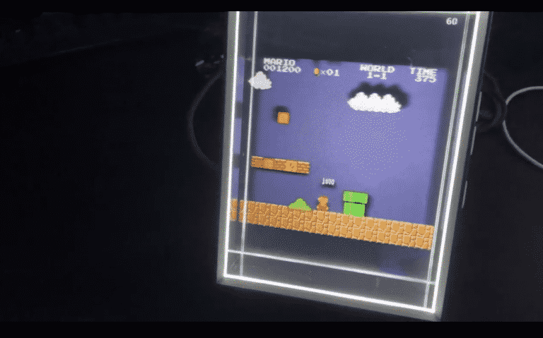Super mario bros. È olografico grazie a holovcs