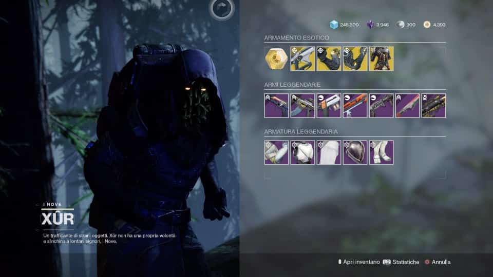 Destiny 2: guida alla location di Xur e alle esotiche della settimana (4-8 febbraio)