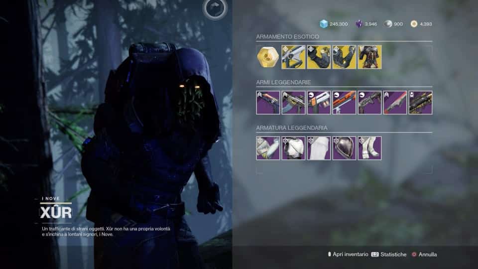 Destiny 2: guida alla location di Xur e alle esotiche della settimana (4-8 febbraio) 1