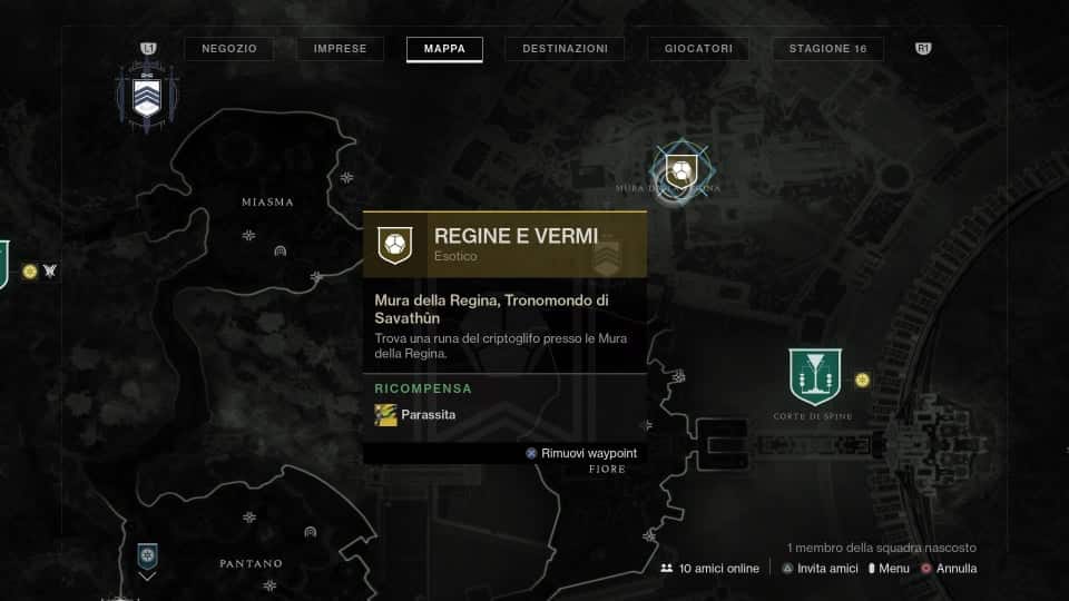 Destiny 2: guida all'ottenimento del Parassita
