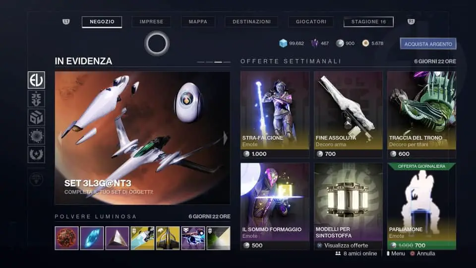 Destiny 2: tutte le novità della rotazione giornaliera e del reset settimanale (29 marzo)