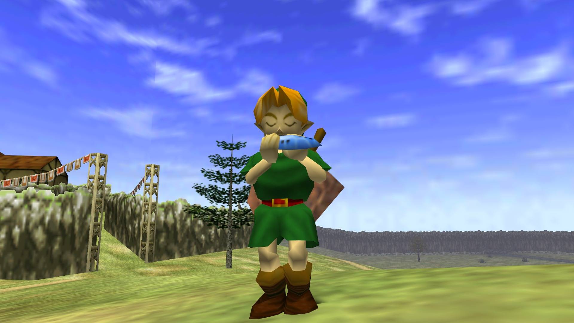 Link in the legend of zelda ocarina of time