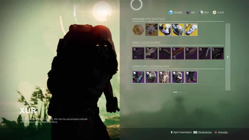 Destiny 2: guida alla location di Xur e alle esotiche della settimana (1-5 aprile)
