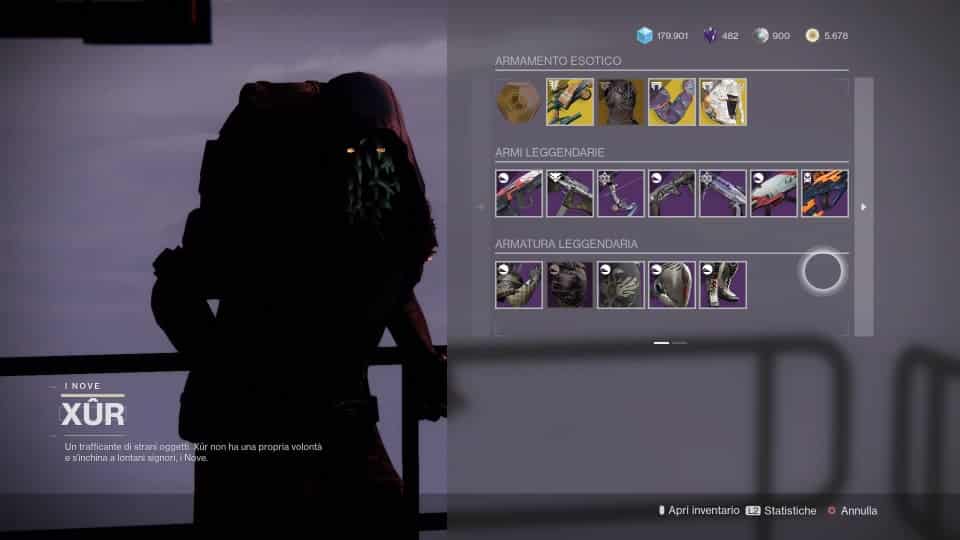 Destiny 2: guida alla location di Xur e alle esotiche della settimana (15-19 aprile)