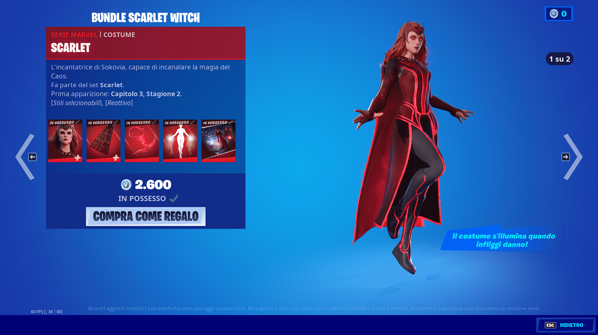Scarlet Witch fa la sua comparsa su Fortnite!