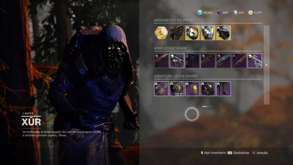 Destiny 2: guida alla location di Xur e alle esotiche della settimana (6-10 maggio)