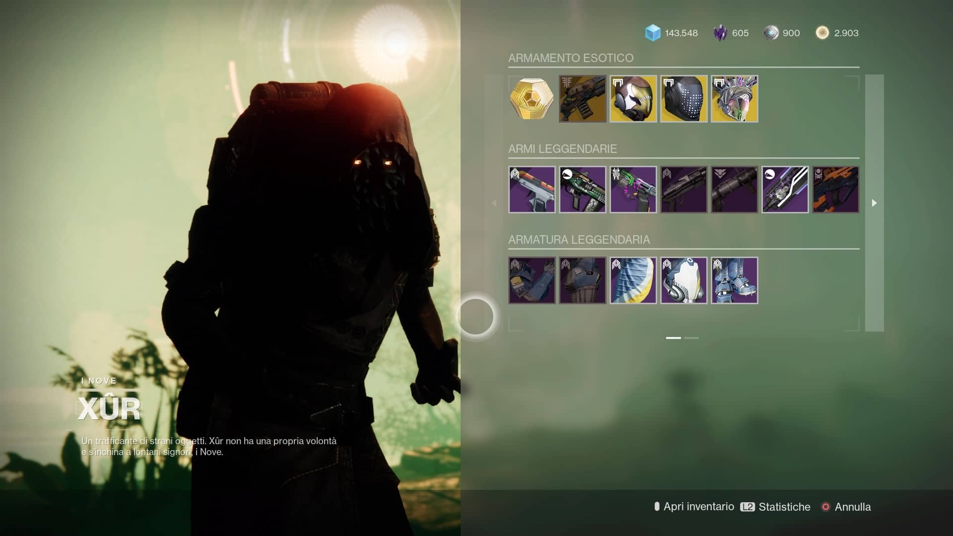 Destiny 2: guida alla location di Xur e alle esotiche della settimana (1-5 luglio)