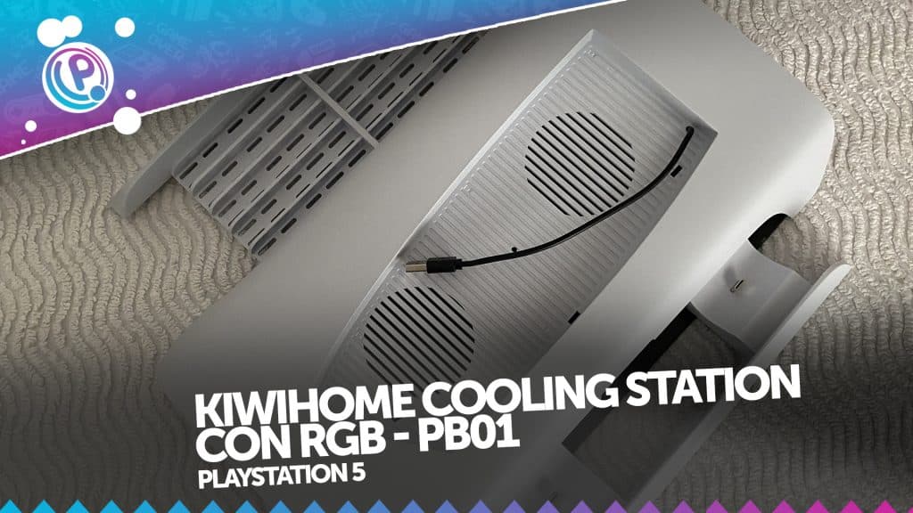 Kiwihome playstation 5 cooling station con rgb pb01 5