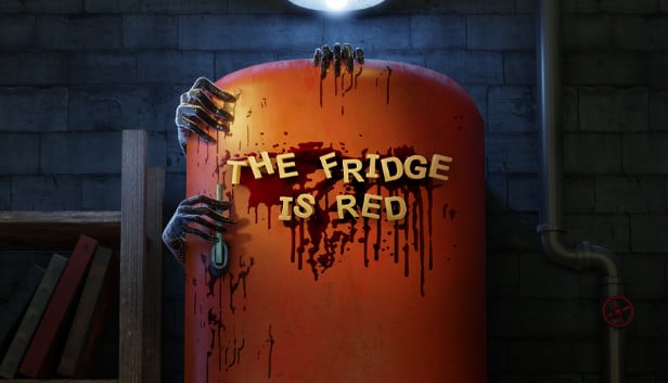 The fridge is red