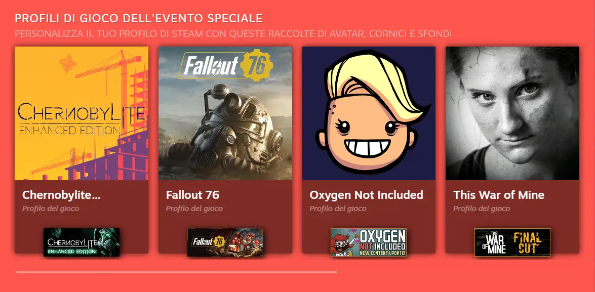 Steam profilo personalizzato