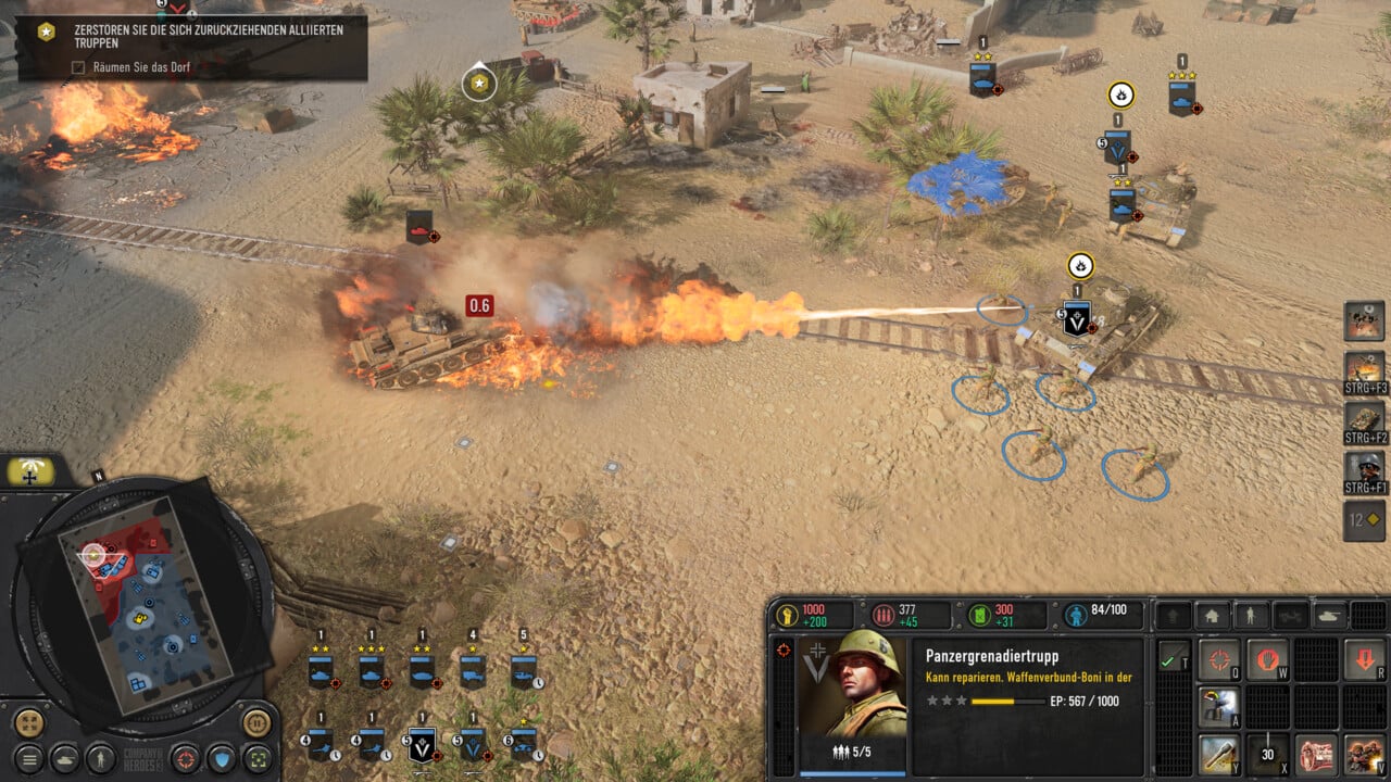 Company of heroes 3: immagine d'archivio del gioco base, non della patch 3. 0