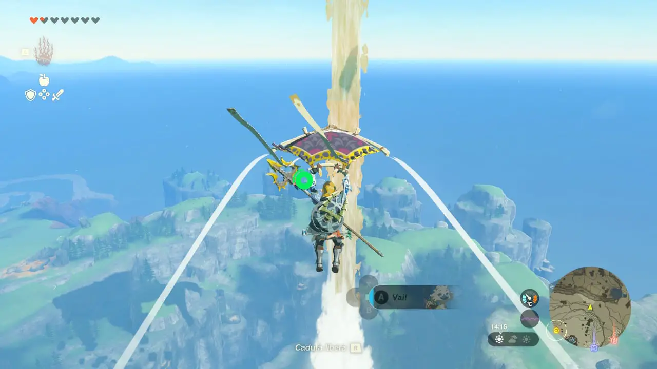 The Legend of Zelda Tears of the Kingdom pesce del cielo guida