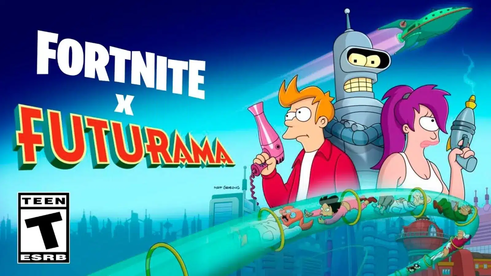 COllaborazione Fortnite e Futurama