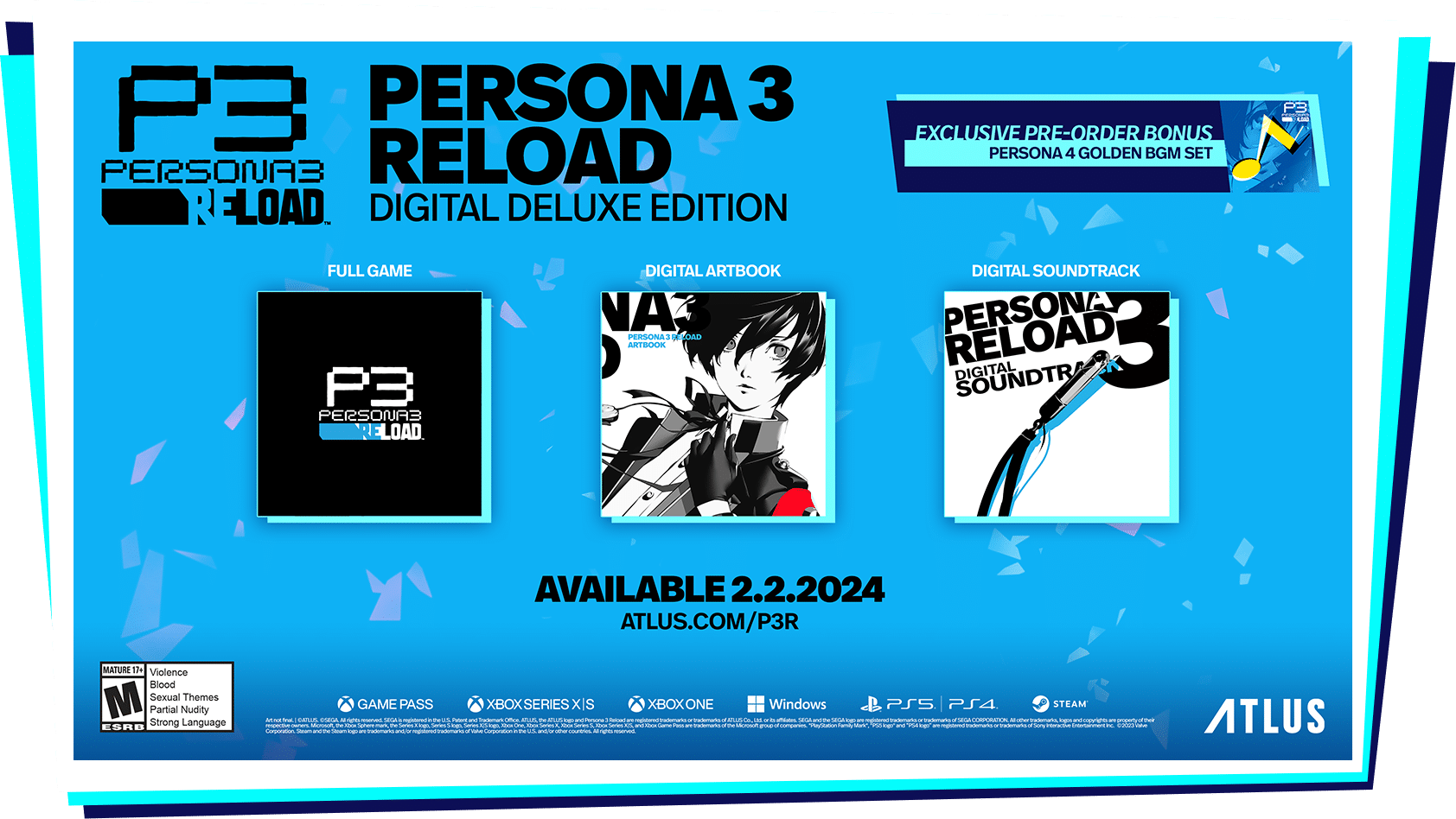 Persona 3 Reload: svelate tutte le versioni del titolo