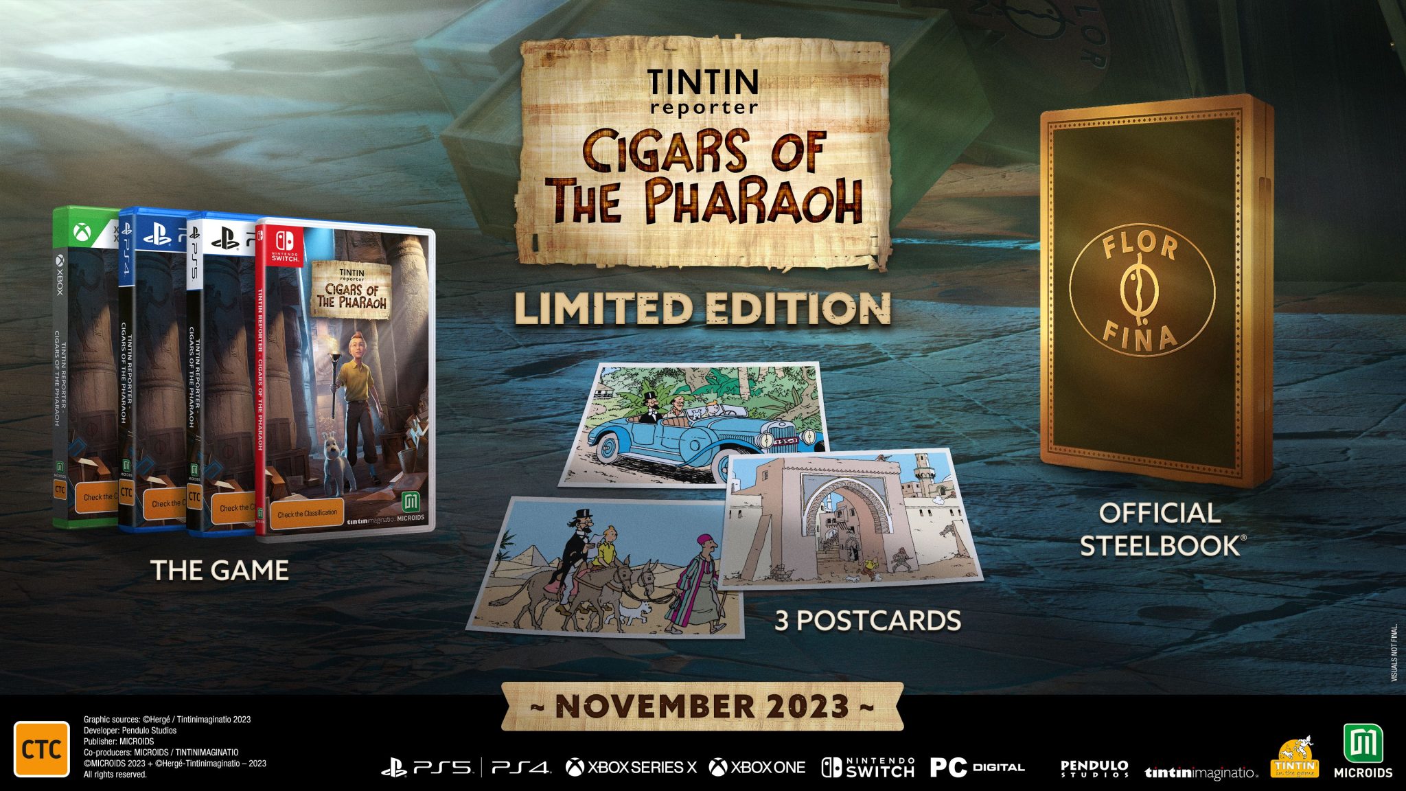 Tintin Reporter - Cigars of the Pharaoh limited edition