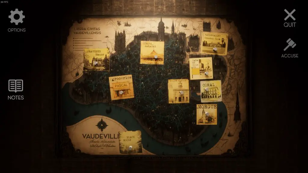 Vaudeville mappa