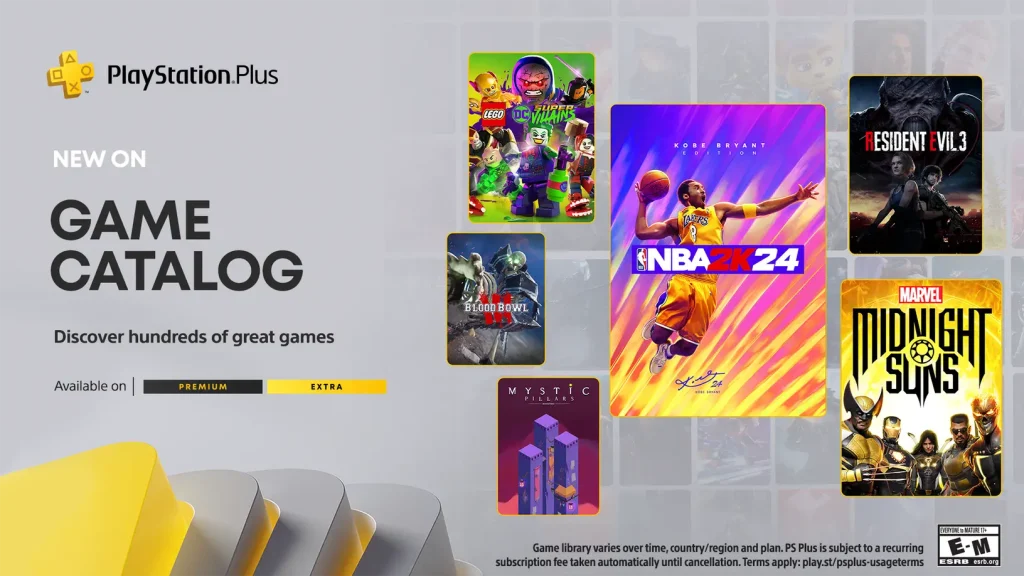 Playstation Plus Marzo extra e premium