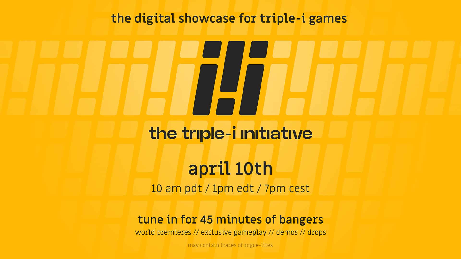Triple-i initiative oggi: orario italiano, diretta e giochi