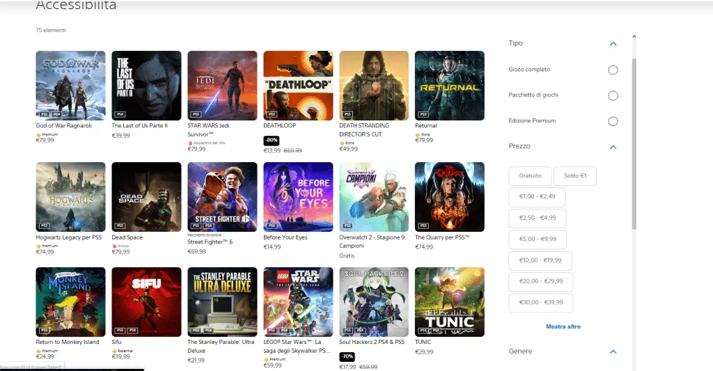Classifica dei 5 giochi più accessibili su PlayStation