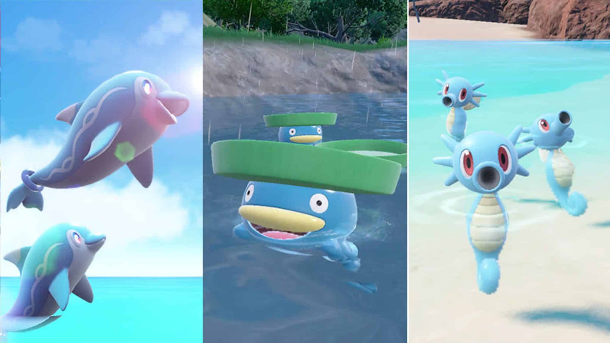 Pokémon scarlatto e violetto: le prossime comparse massicce sono all’insegna del tipo acqua