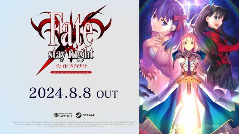 Fate/Stay Night Remastered, annunciata la data di uscita per Nintendo Switch e PC