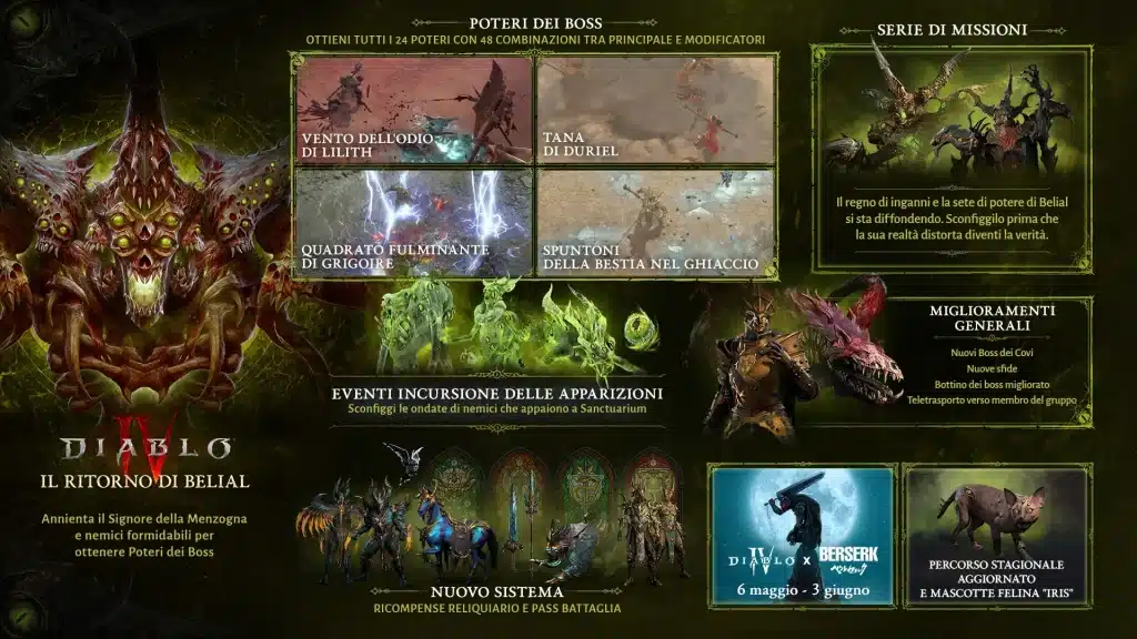 Diablo IV: Belial scatena il caos nella Stagione 8 diablo IV belial