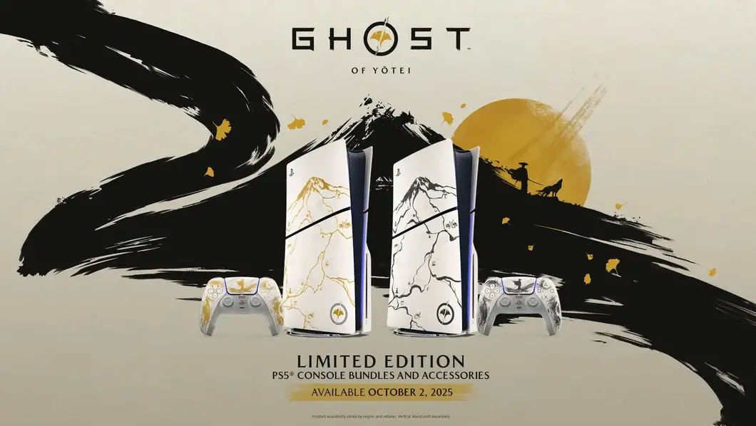 Ghost of Yōtei Limited Edition: Svelate console e dualsense ispirati al titolo in arrivo il 2 ottobre