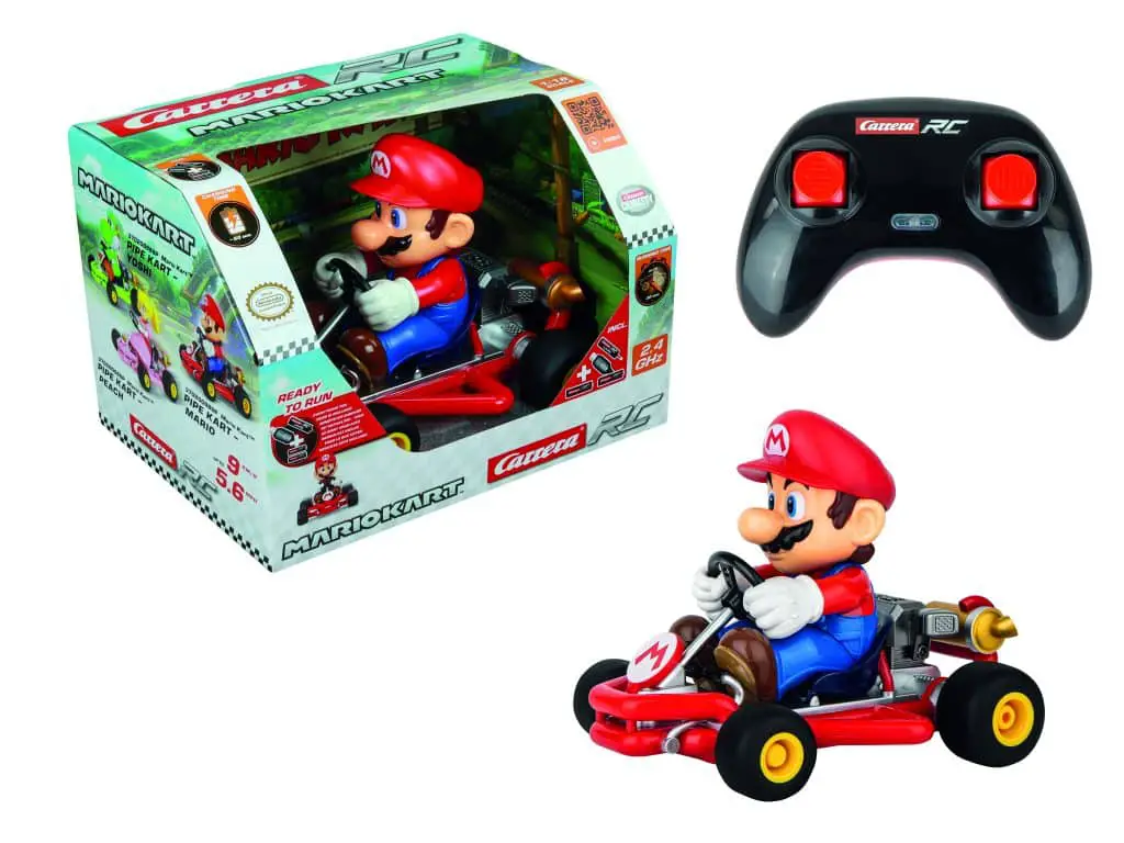 Carrera festeggia i 40 anni di Super Mario con una collezione da corsa esplosiva mario kart