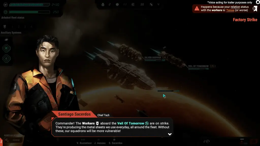 Battlestar Galactica: Scattered Hopes trasforma la fuga dai Cyloni in un roguelite di sopravvivenza spaziale? Battlestar Galactica_ Scattered Hopes _ Gameplay Trailer 0-13 screenshot