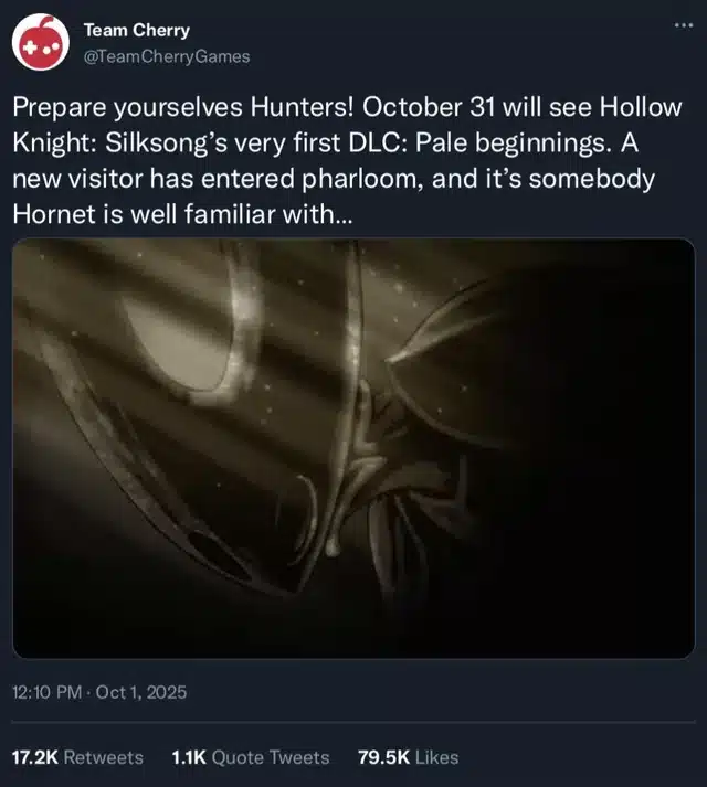 Silksong, DLC il 31 ottobre? Ecco perché è una bufala