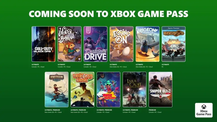 Xbox Game Pass novembre 2025: Black Ops 7 al day one