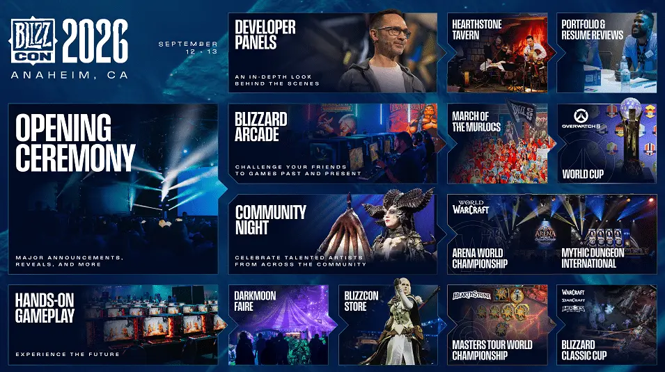 Quando saranno in vendita i pass per la BlizzCon 2026 e cosa includeranno? I pass per la BlizzCon 2026 arrivano dal 7 novembre: prezzi, bonus di gioco e nuove esperienze firmate Blizzard ti aspettano ad Anaheim.