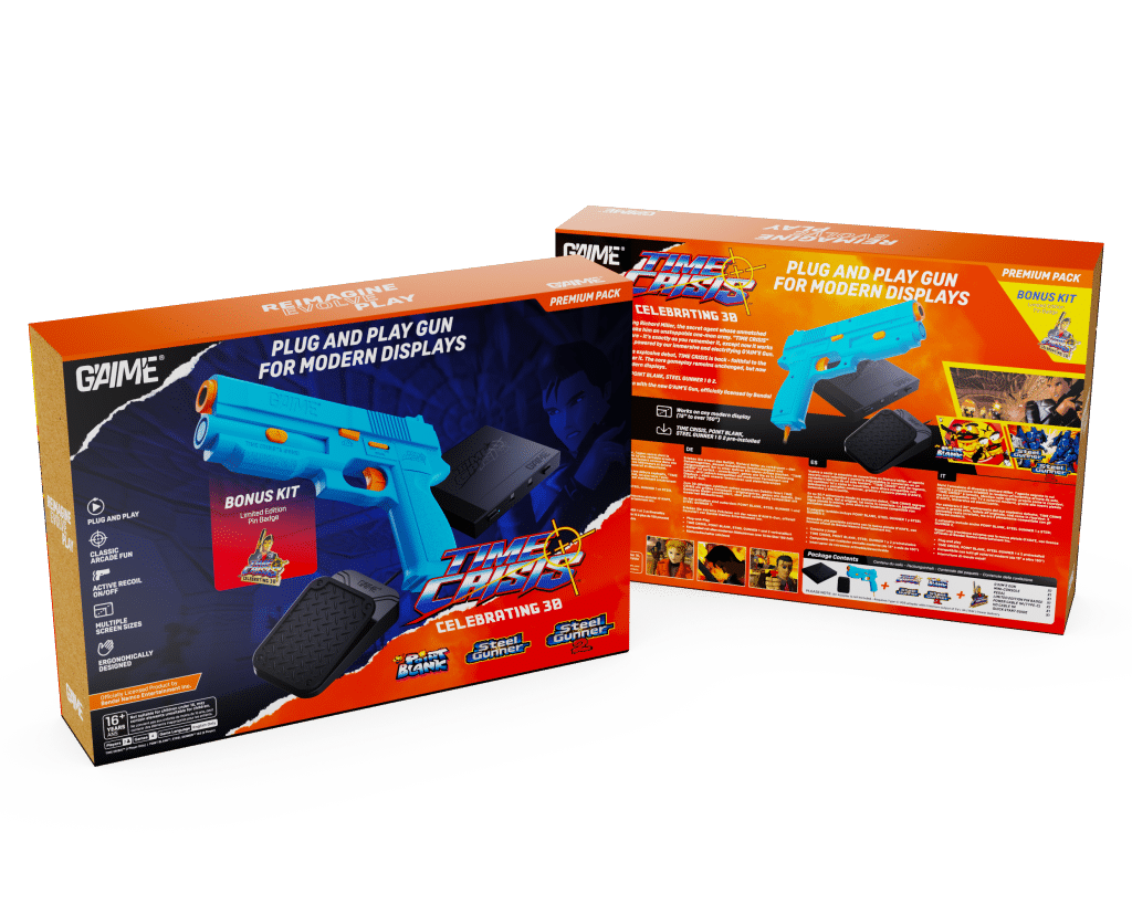 G’AIM’E TIME CRISIS Lightgun System: il ritorno dell’arcade a casa tua