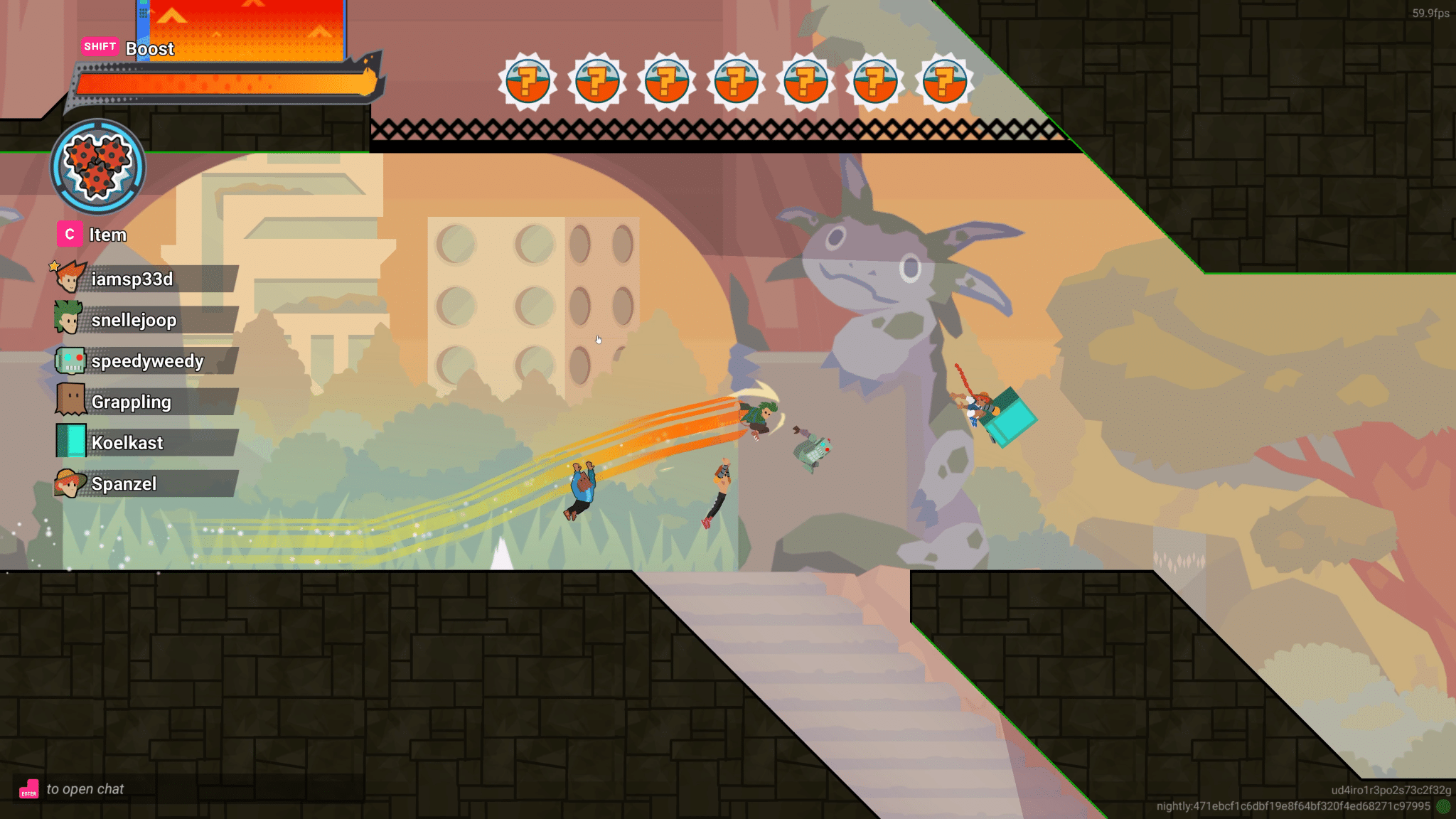Sprint city annunciato dagli autori di speedrunners: il platform competitivo punta tutto sul movimento