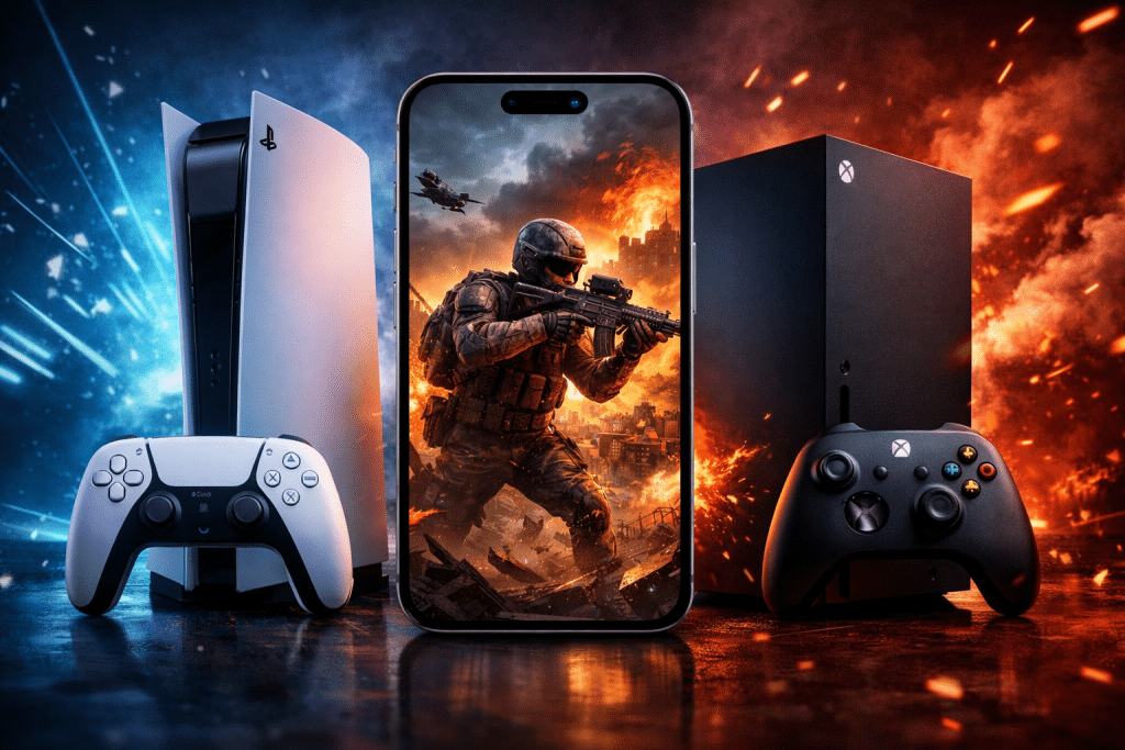 Iphone e console